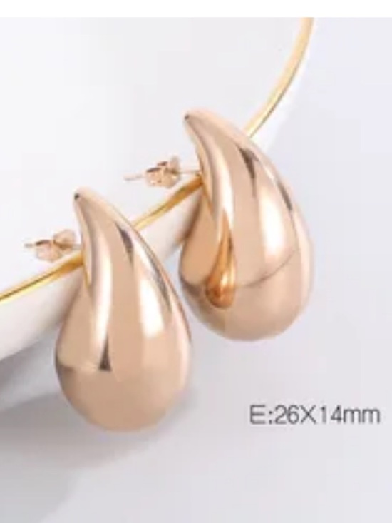 Jewelry - Rose Gold Teardrop Stud Earrings